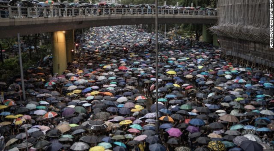 1.7 Million protestors rally in Hong Kong