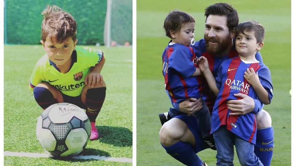 Watch: Mateo Messi Mimicking Father’s Iconic Goal Celebration Is Breaking The Internet