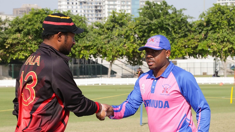 Bermuda’s 10-Wicket Defeat at the Hands of Papua New Guinea in Dubai.