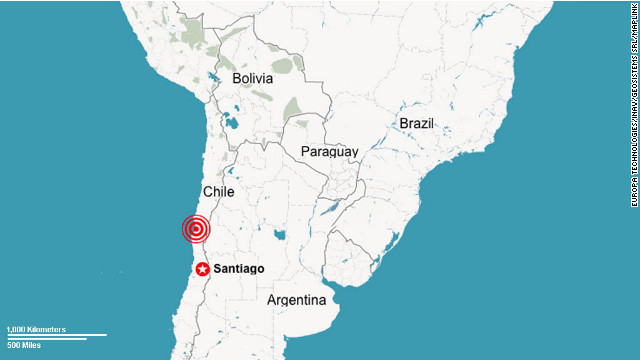 Earthquake Rocks Central Chile, No Reports of Injuries
