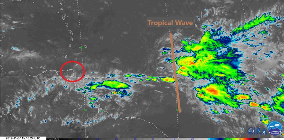 A Topical Wave is expected to hit the east of Trinidad and Tobago