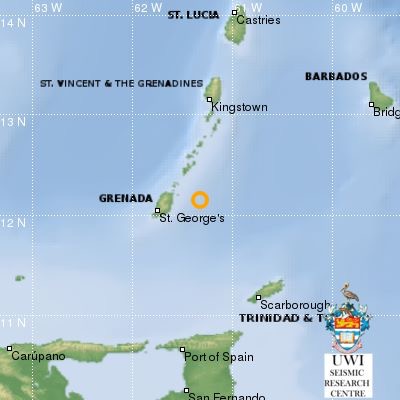 Magnitude 4.1 earthquake detected by UWI SRC