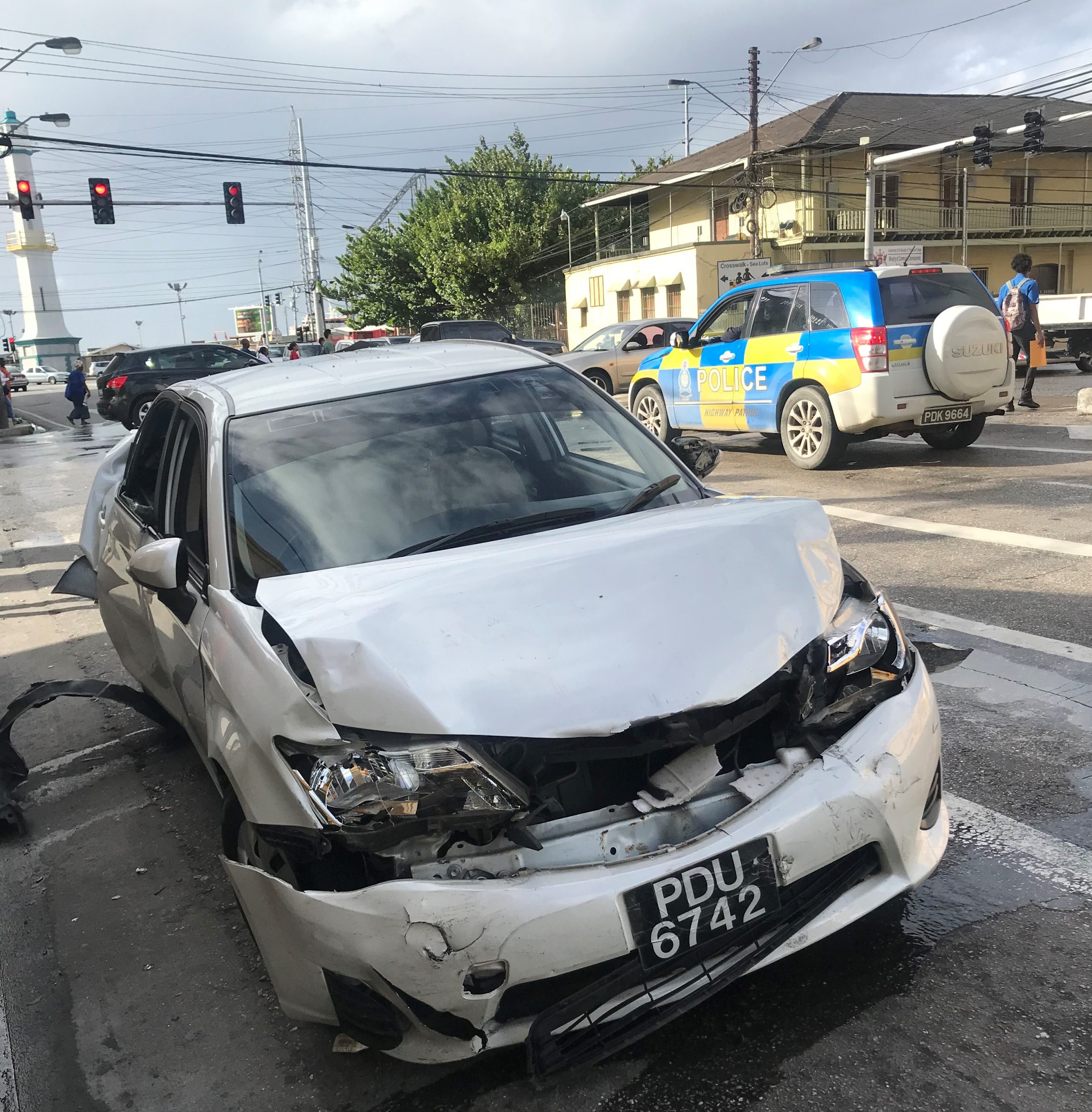 Accident in POS, driver suffered seizure at the wheel