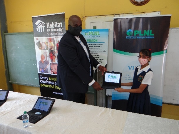 Orange Valley Government Primary gets devices courtesy Habitat for Humanity and PLNL