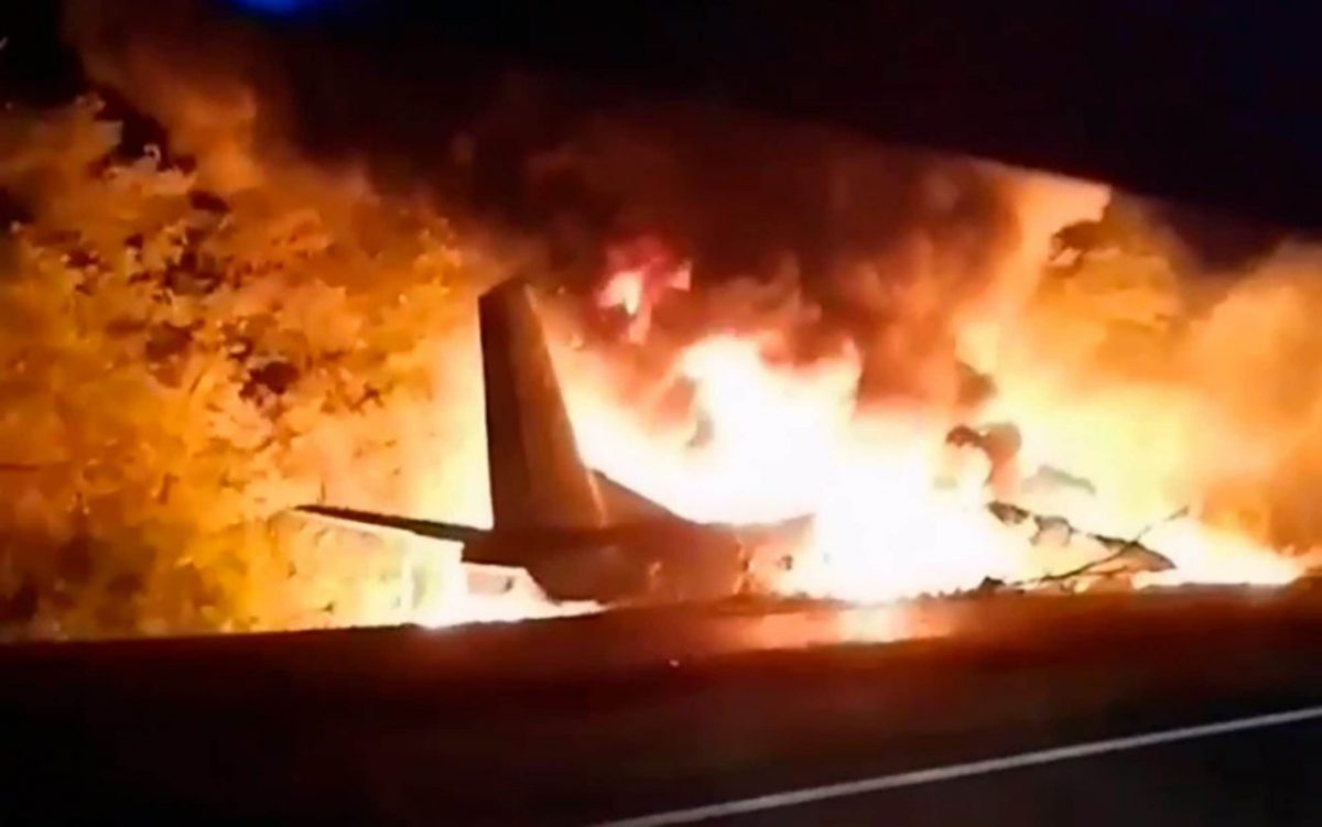 Ukraine Air Force Plane Crash Kills At Least 22