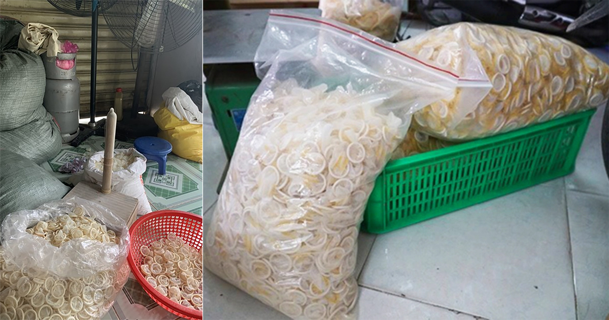 Vietnamese Police Seize 345,000 Used Condoms Ready to be Sold as New