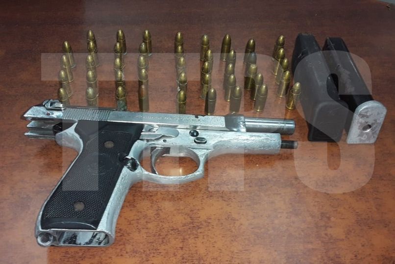 Gun and ammunition found at North Post Road