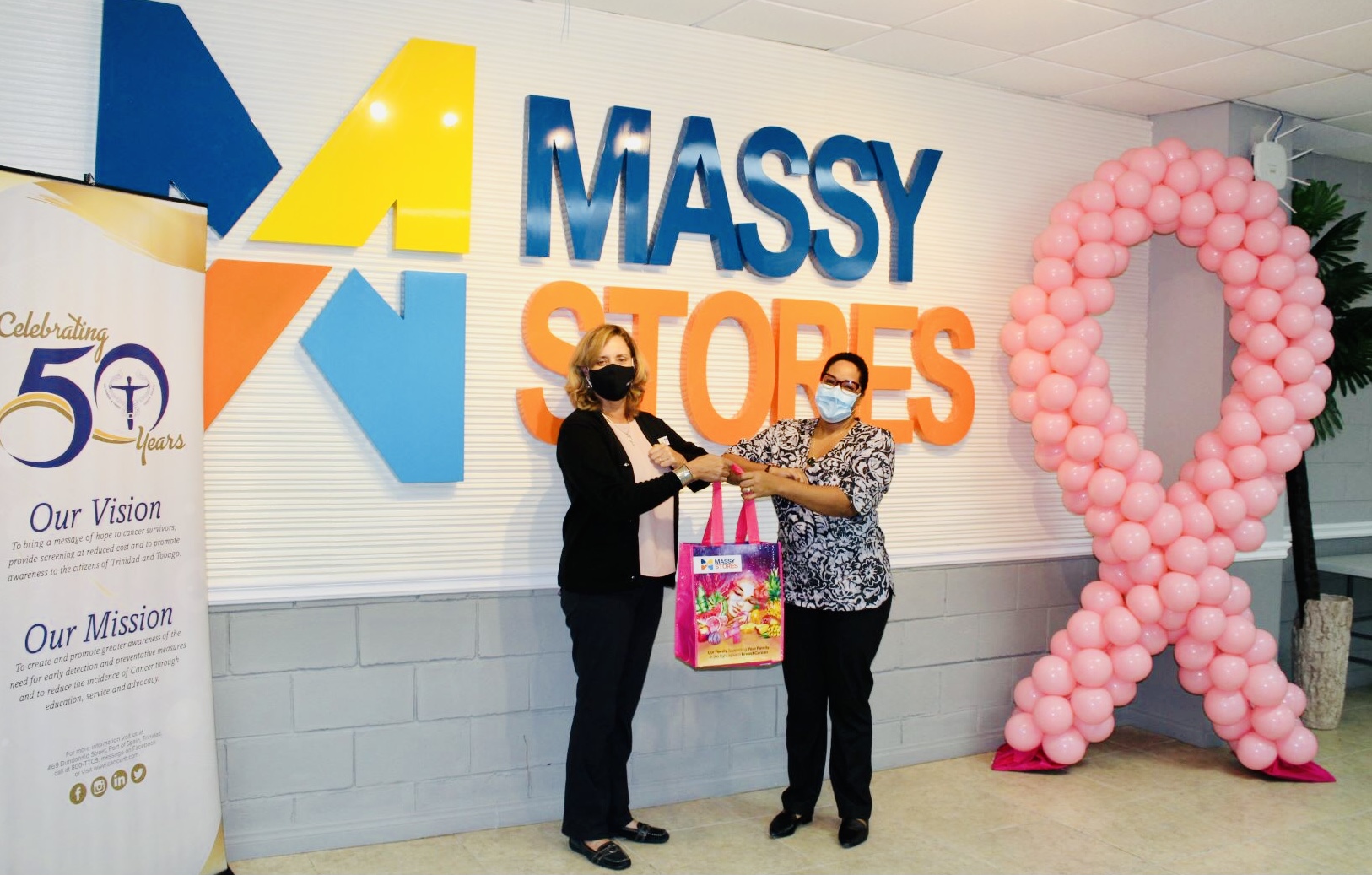 Massy raises funds for breast cancer with release of pink shopping bags