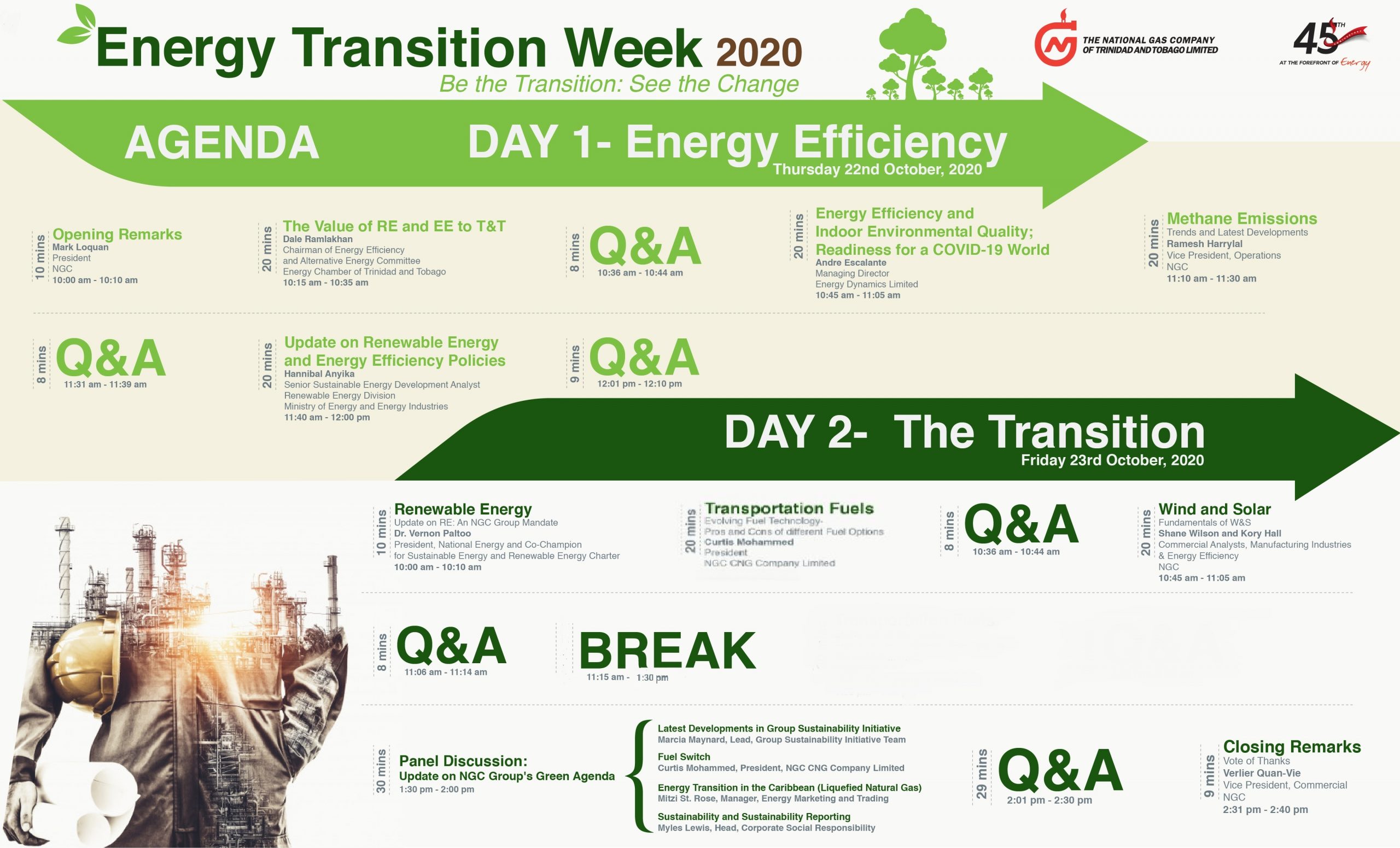 NGC Group of Companies celebrate Energy Transition Week 2020