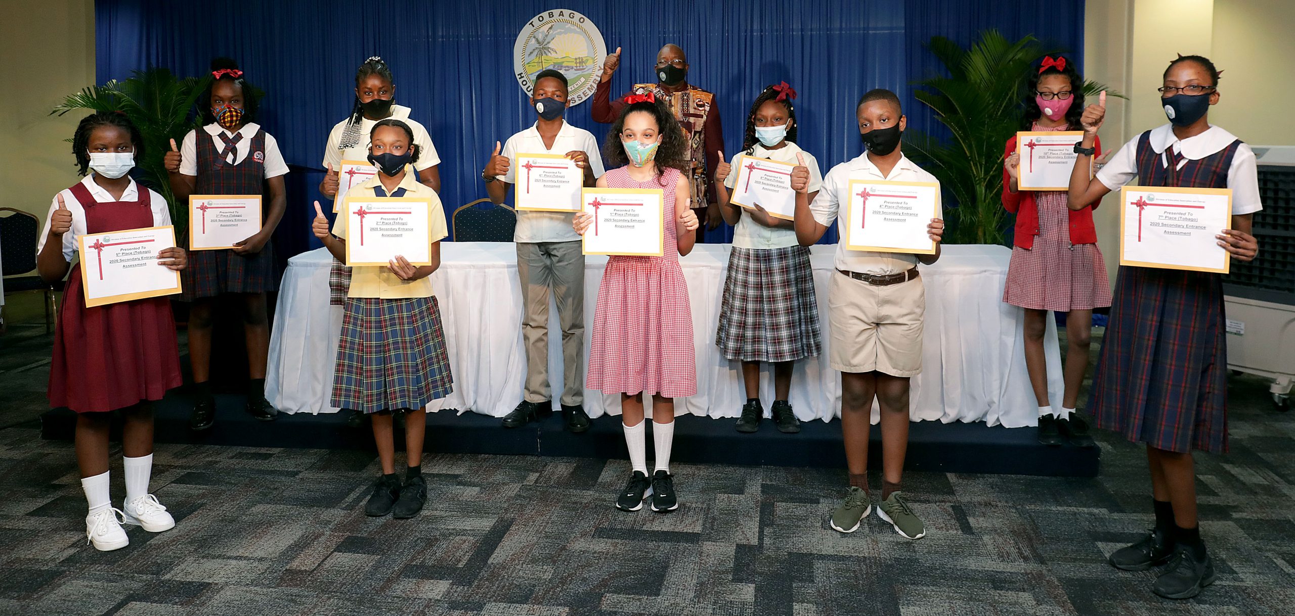 Tobago celebrates its top ten SEA students