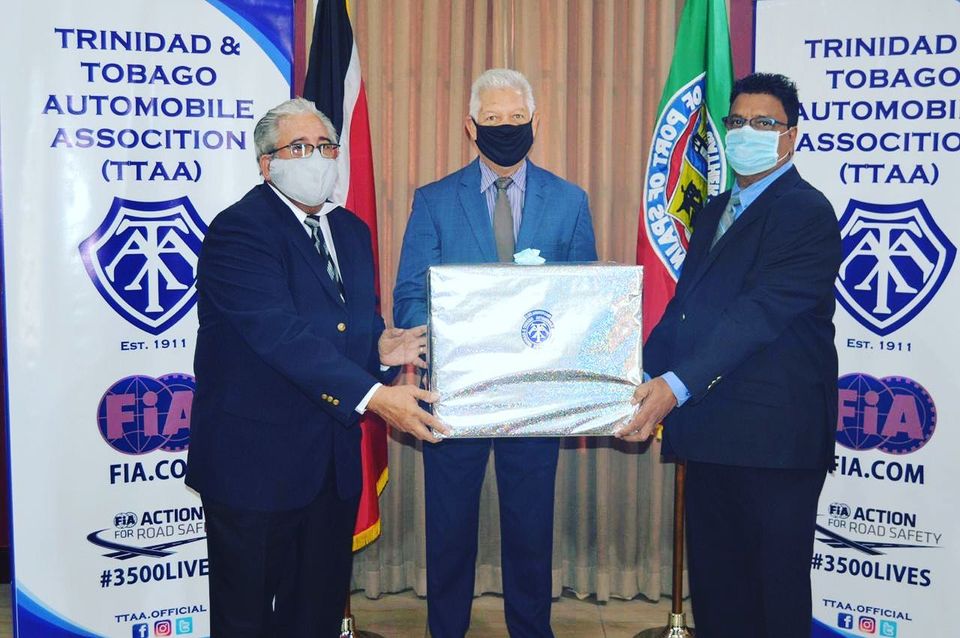 Automobile Assoc. donates masks to POS and Point Fortin City Corporations