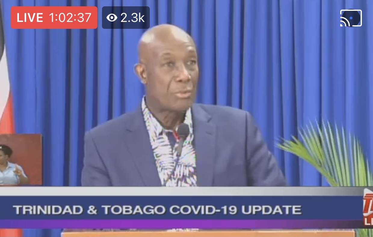 PM Rowley: No change for in house congregation in Bars