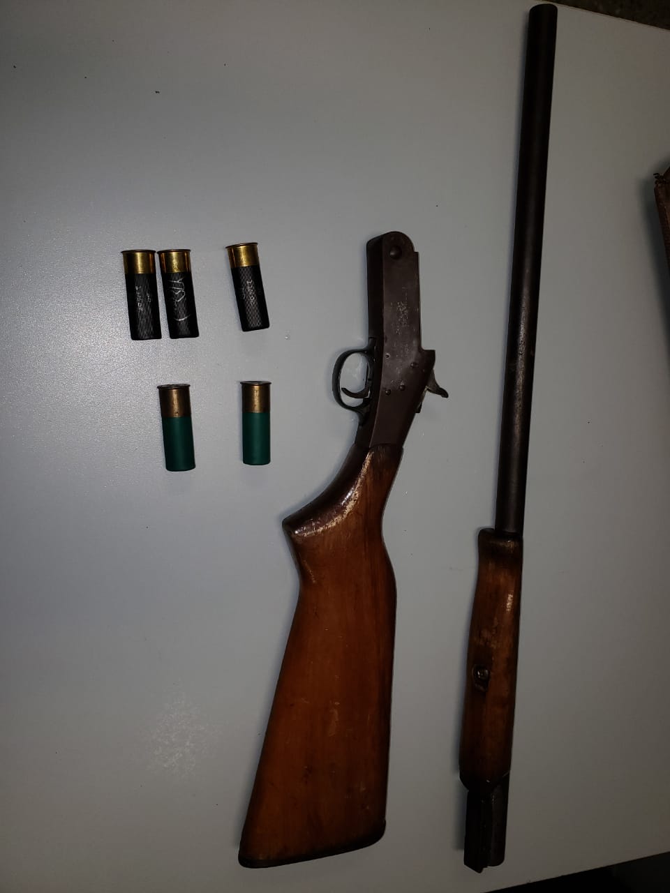 60- year-old man was arrested for the possession of firearms and ammo