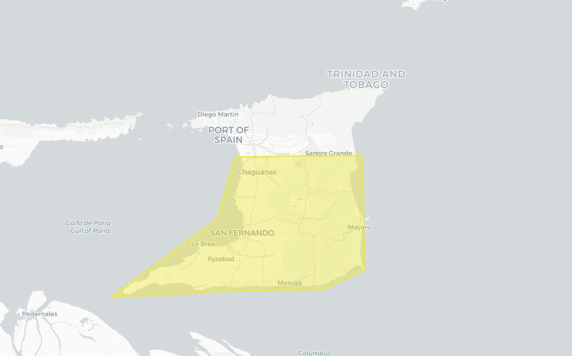 Central and South Trinidad under Adverse Weather Alert