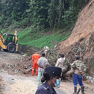 TEMA says landslide along the North Side Road has been cleared