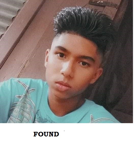 Missing Chaguanas teen – Lutchman Samaroo has been found