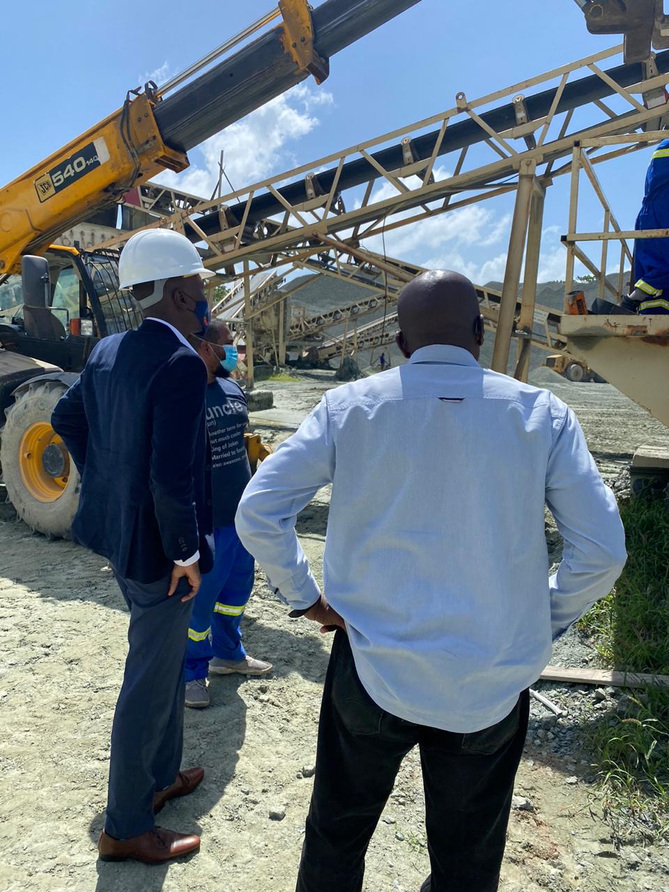 Chief Sec. gets first hand look of Studley Park Quarry