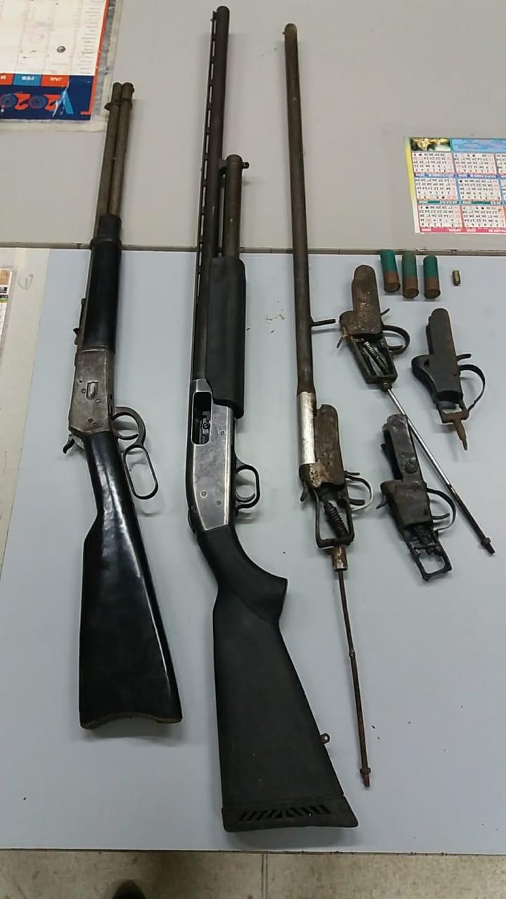 Three shotguns found – man, 63, arrested