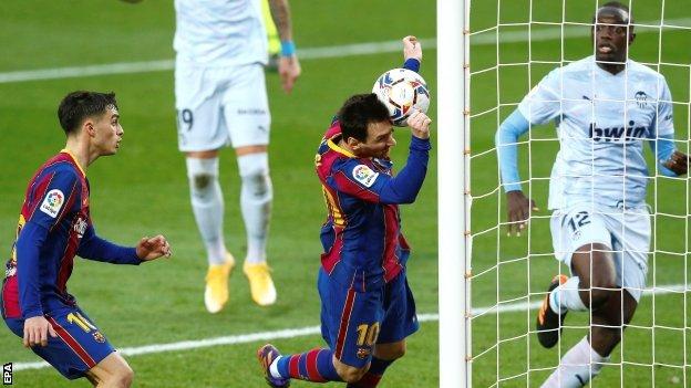 Messi equals Pele’s record of 643 goals