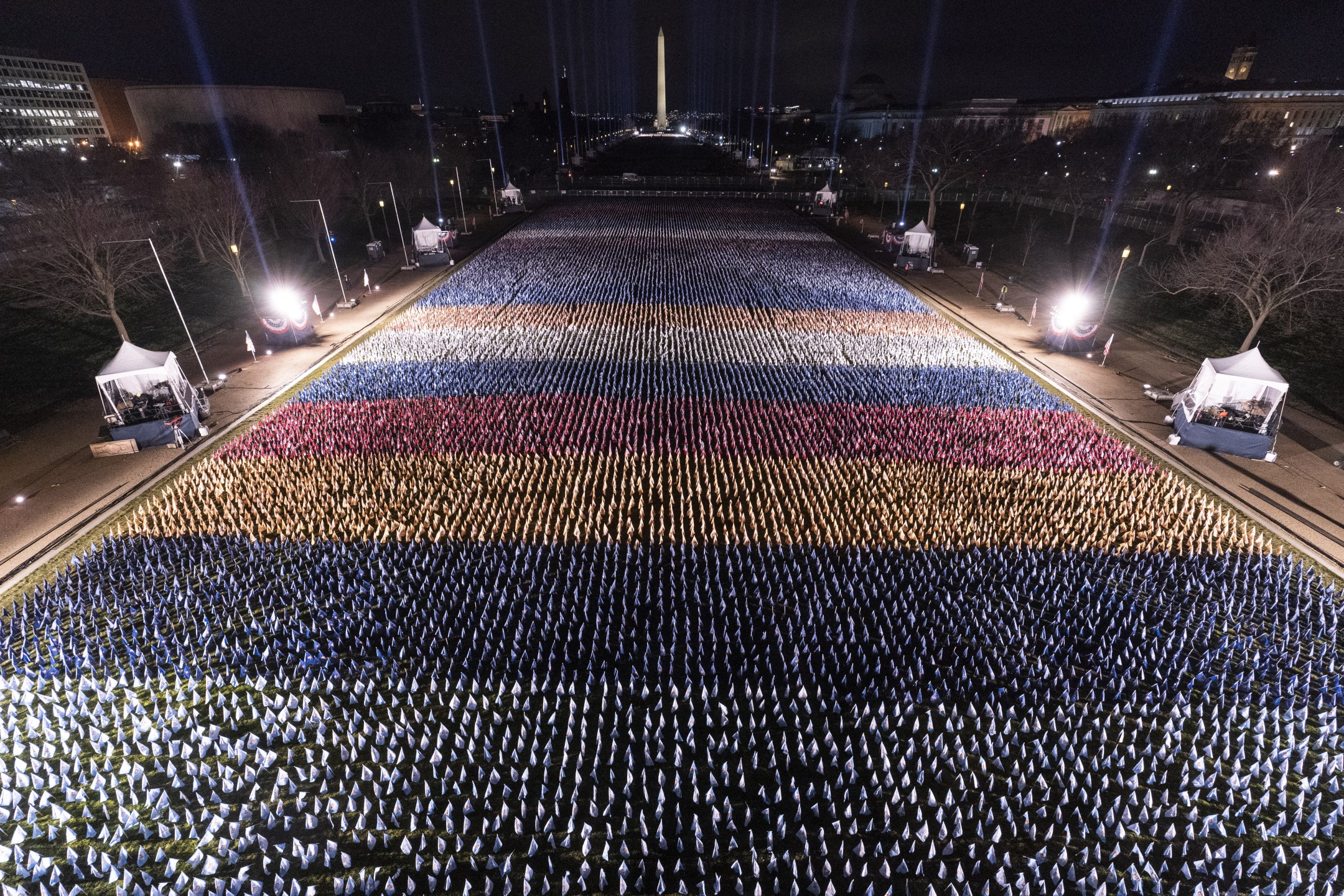 ‘Field of Flags’ on Display Ahead of Joe Biden’s Inauguration