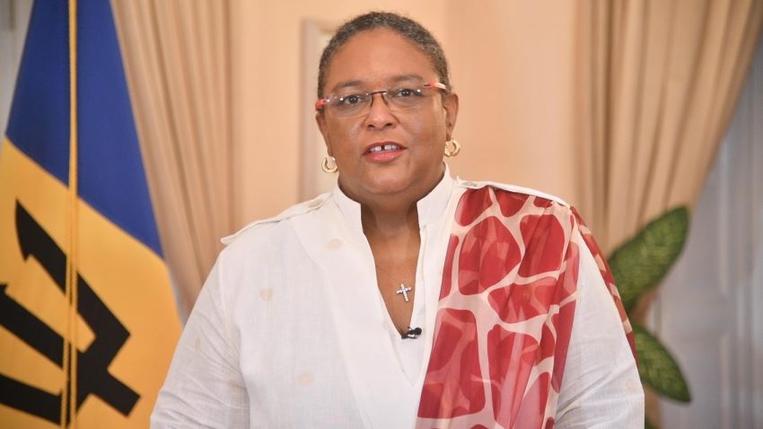 Mottley thanked Dr. Rowley for donated clean up supplies to tackle La Soufriere aftermath