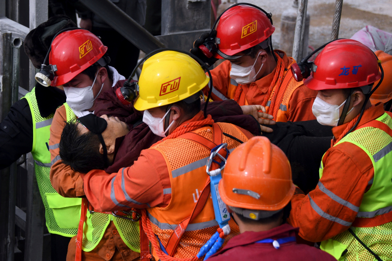 11 Chinese miners freed – trapped underground for 2 weeks