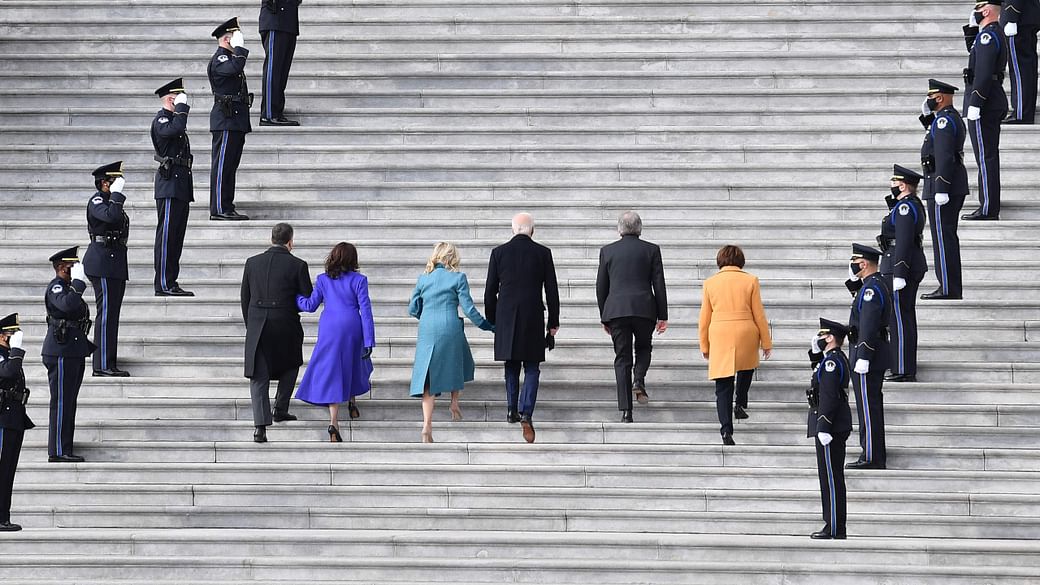 Joe Biden and Kamala Harris Arrived at the US Capitol to take Oath