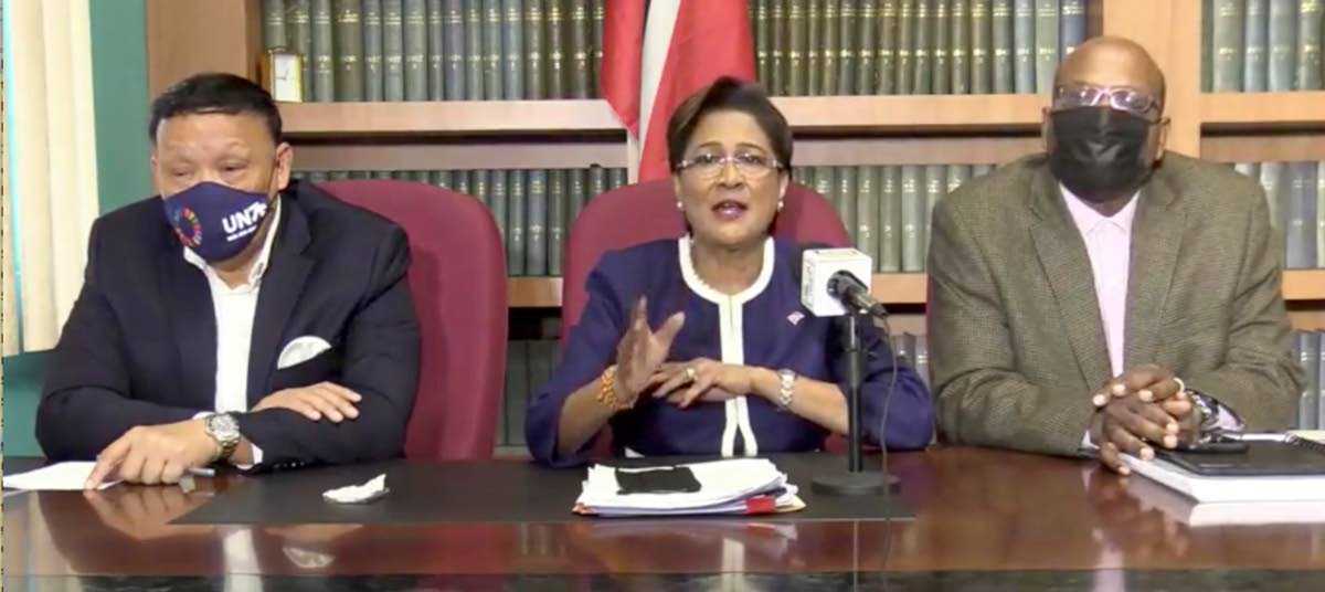 Kamla calls recent parliament sitting a “travesty of justice”