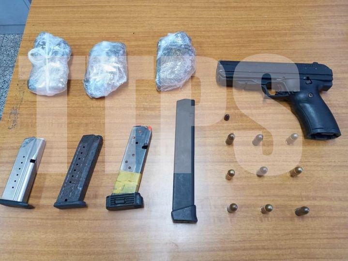 Weed, ammo and a firearm found in Maloney
