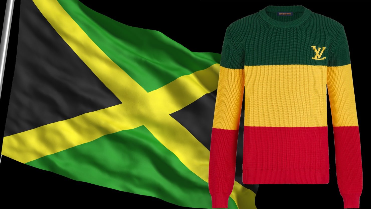 Louis Vuitton Made a Jamaican Flag Sweater With Wrong Colours, People are Outraged