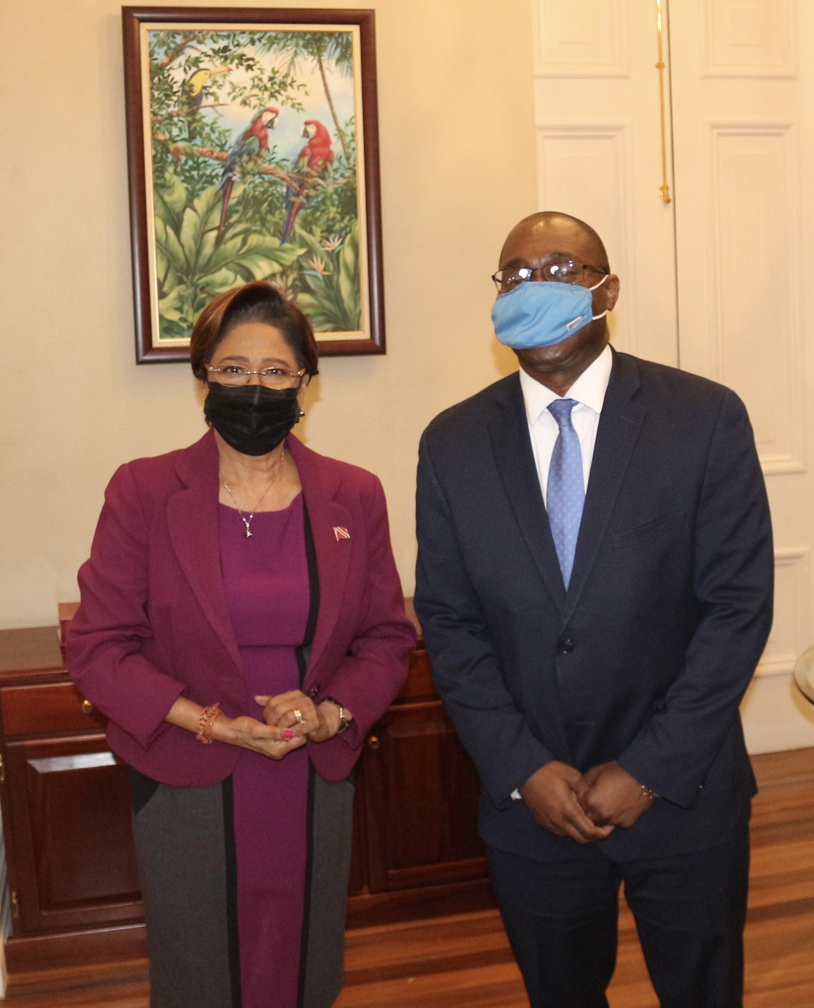 Kamla and the Chargé d’Affaires of the U.S discussed issues of national importance