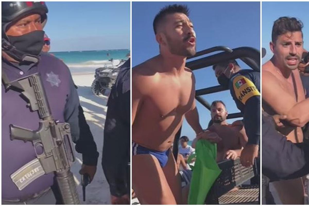 VIDEO: Gay Couple Arrested ‘For Kissing’ on Beach in Mexico