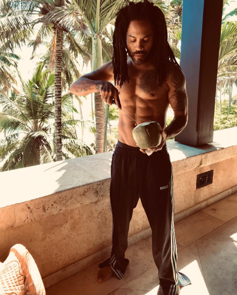 Lenny Kravitz Shows Off His Insane Abs At Age IzzSo News Travels Fast