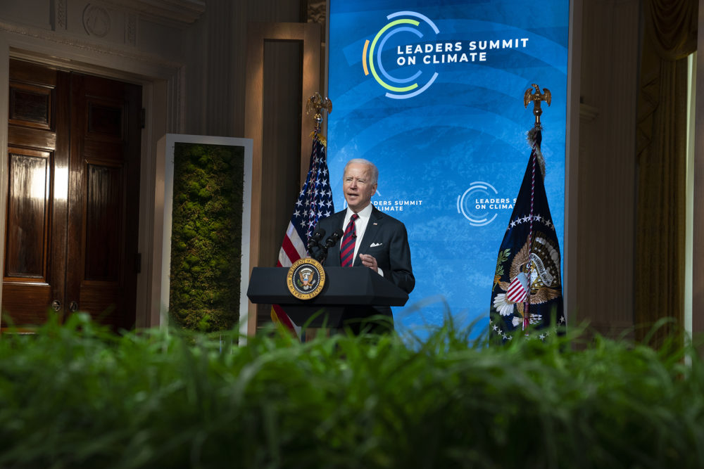 Biden Vows To Cut U.S. Greenhouse Emissions In Half By 2030