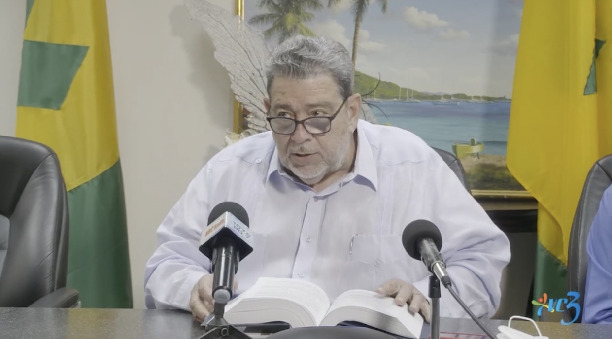 St Vincent PM Dr Ralph Gonzales declares Orange alert