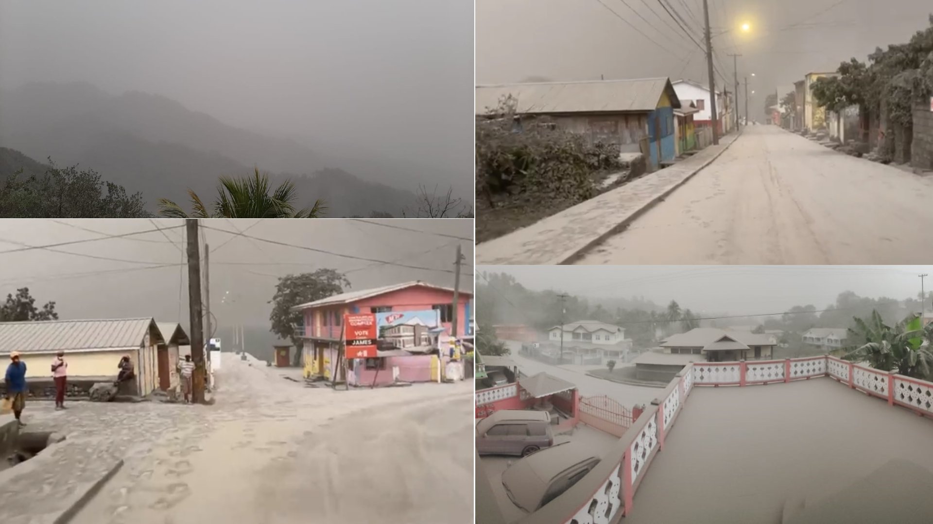 WATCH: Views from Kingstown, As Ash Covers St Vincent