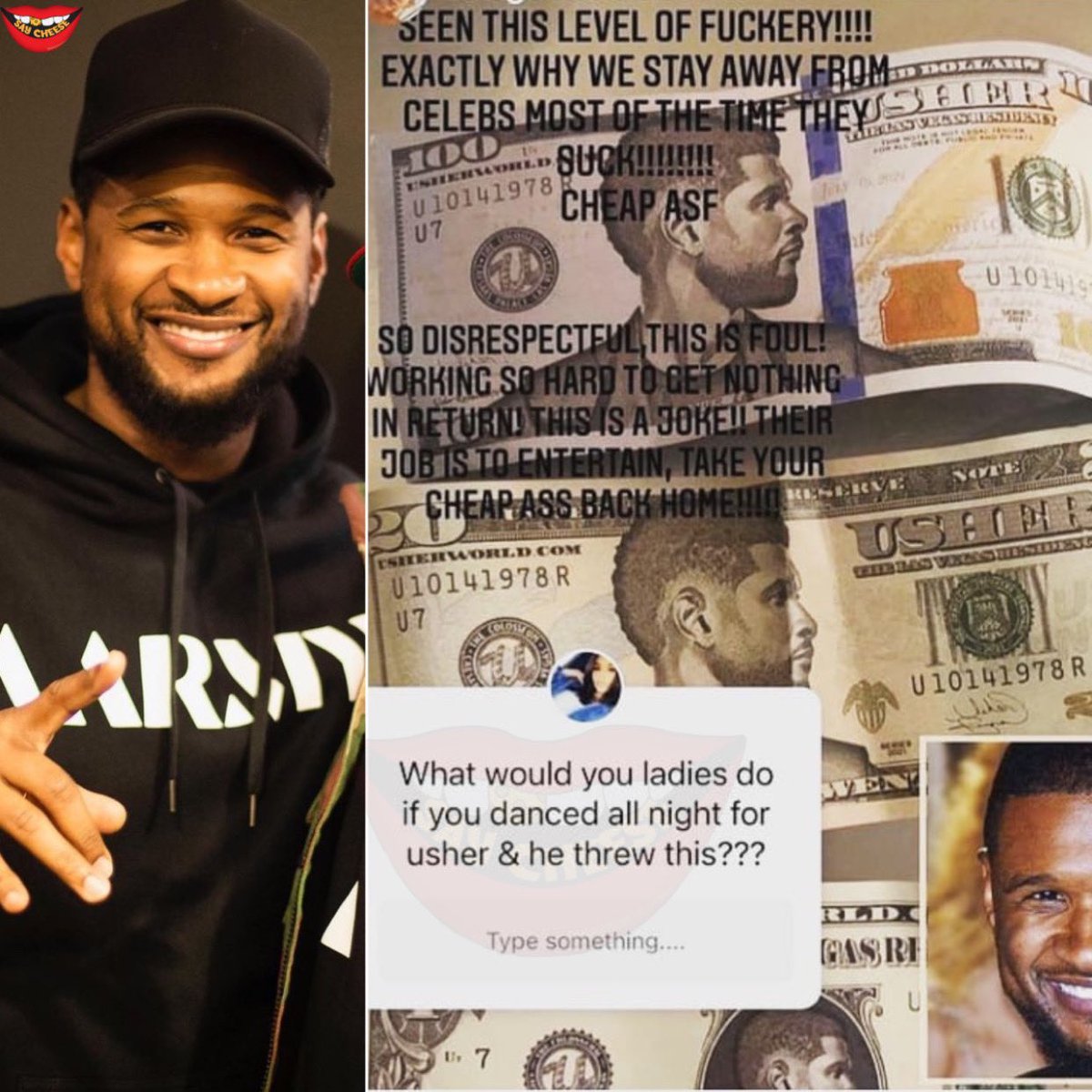 Usher Give Strippers Counterfeit Money in Strip Club