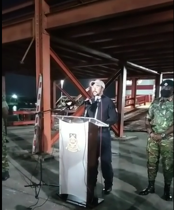 WATCH: Young gives pep talk to soldiers before their departure to St Vincent