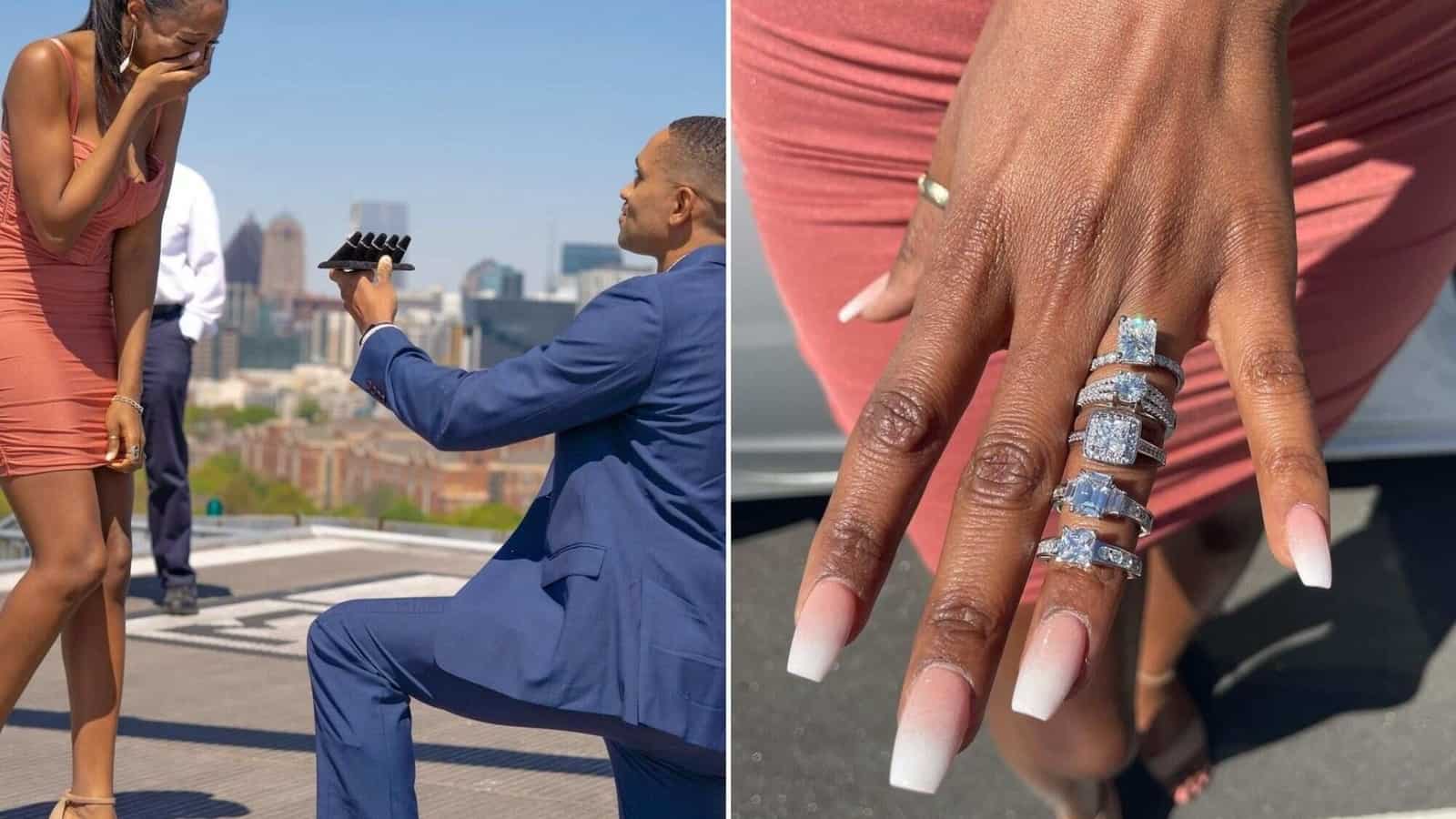 ‘Paps’: Man Proposes To Fiancée With Five Lavish Engagement Rings