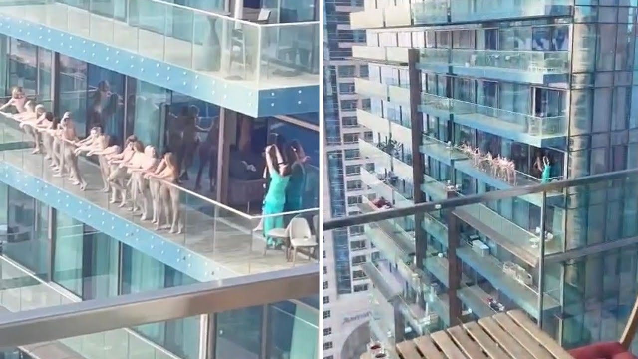 Dubai Police Arrest Models Posing NAKED On Skyscraper Balcony.