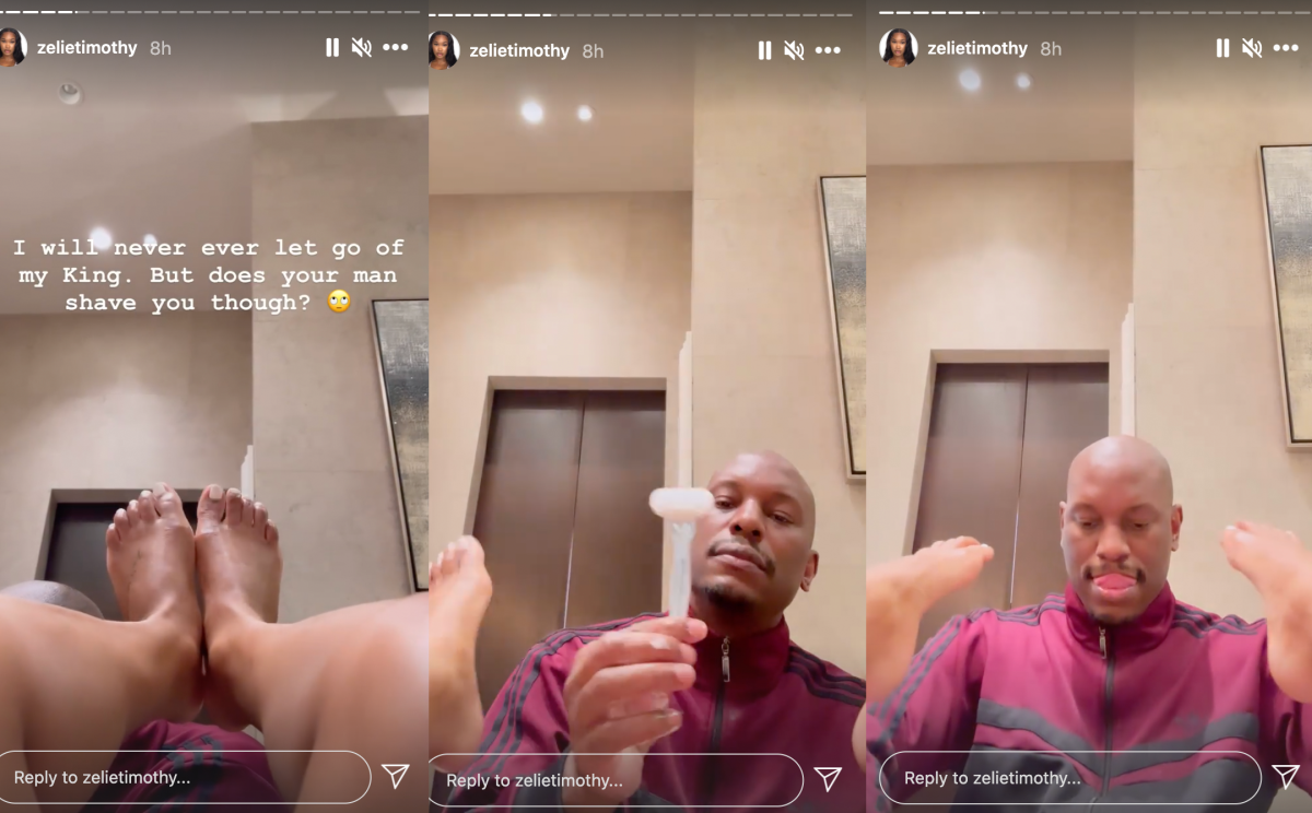 WATCH: Tyrese Shaves His GF’s Vagina On IG LIVE