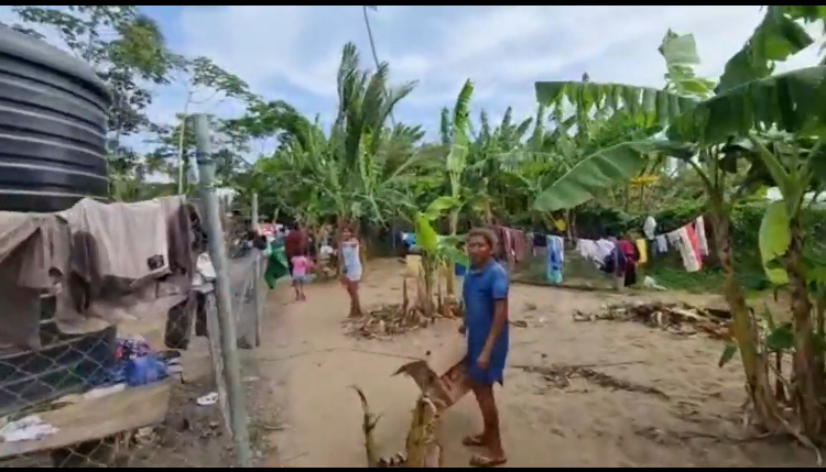 Venezuelan makeshift camp located in Icacos