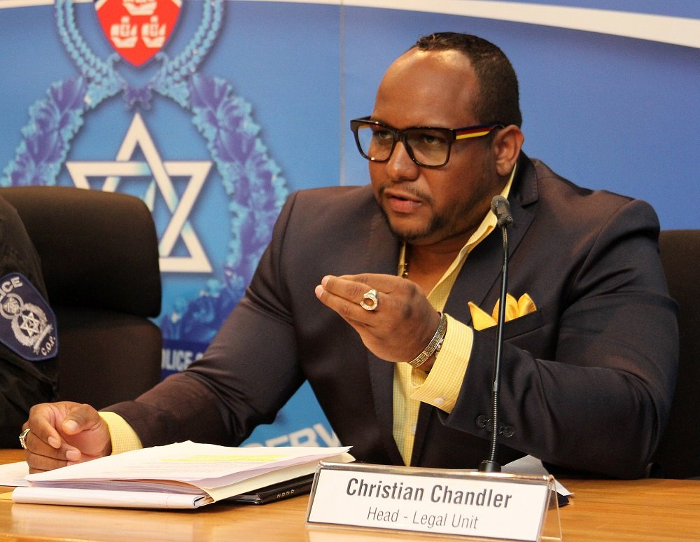 Head Of The TTPS Legal Unit, Christian Chandler Proceeds On Leave Pending The Outcome Of An Investigation.