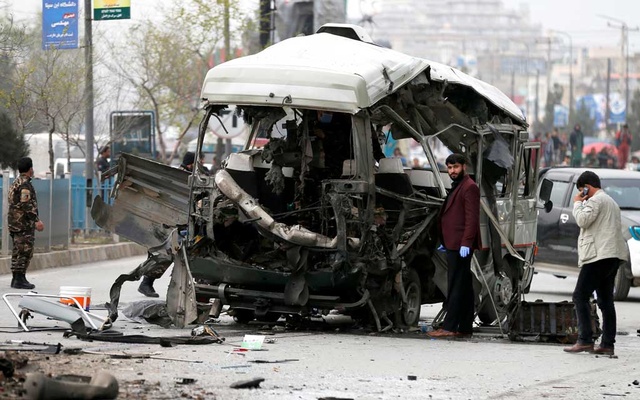 Afghan University Bus Hits Roadside Bomb, 4 Dead