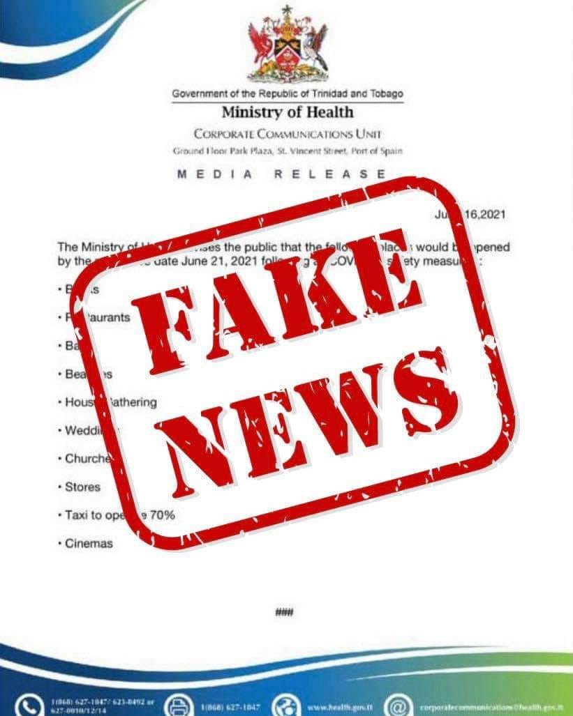 Health Ministry says it did not issue this fake release