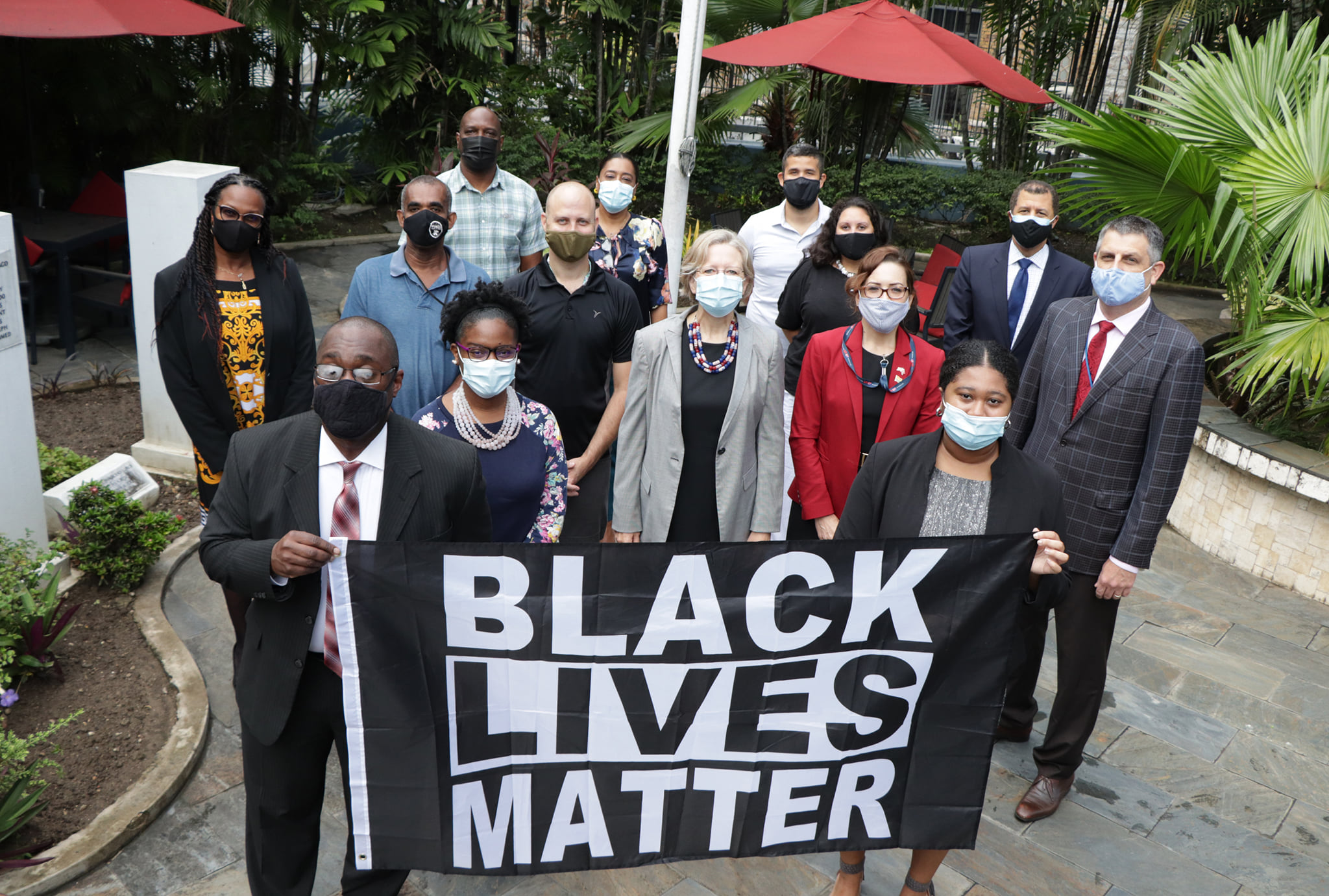 US Embassy in TT flies Black Lives Matter flag