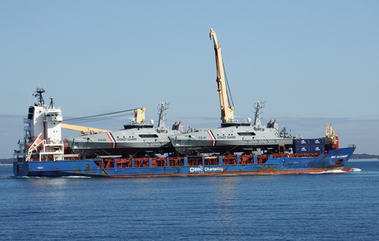 Two Cape Class Coast Guard vessels en route to T&T