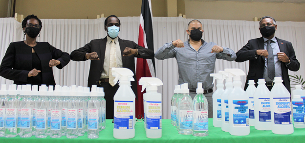 5,000 bottles of hand sanitizers donated to MoS by Christle Limited