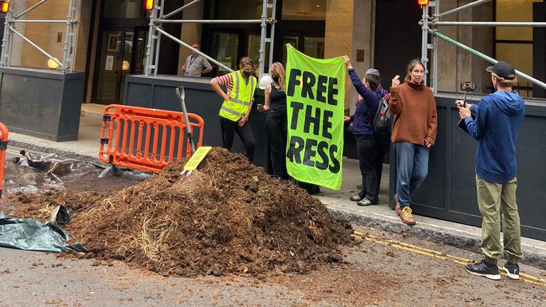 Seven Tonnes of Horse Manure Dumped Outside Newspaper Offices