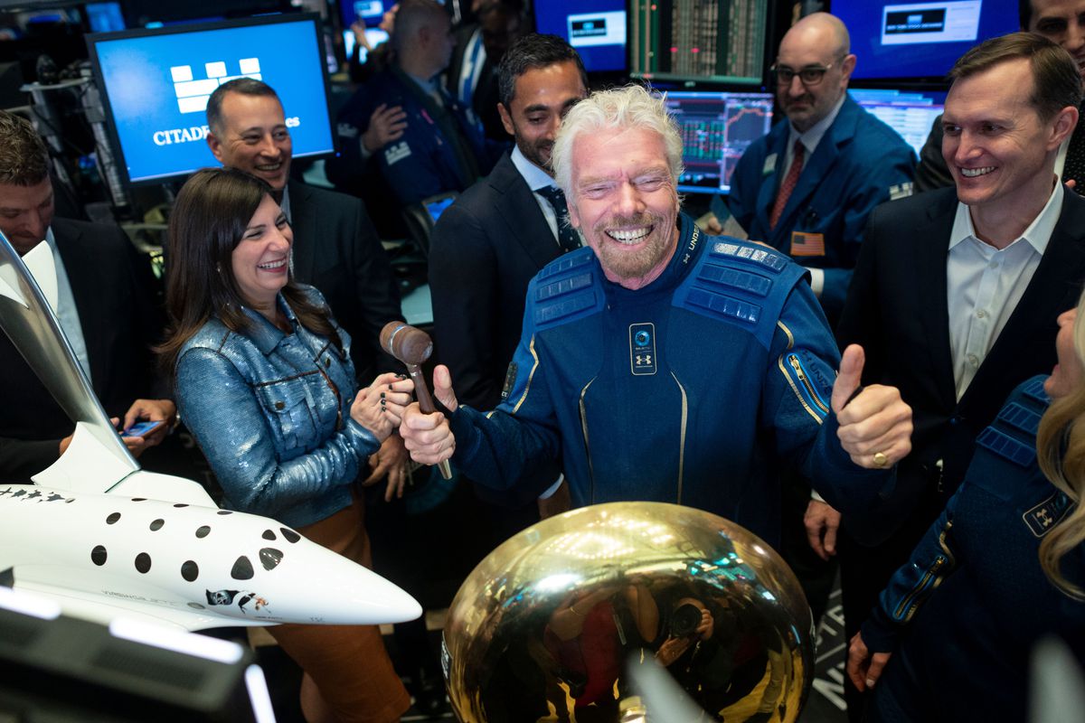 The sky is never the limit for Richard Branson -space is!